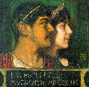 Franz von Stuck Franz and Mary Stuck as a God and Goddess oil painting artist